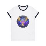 Gold Eagle AS Colour Women's Ringer Tee Ogo Merch