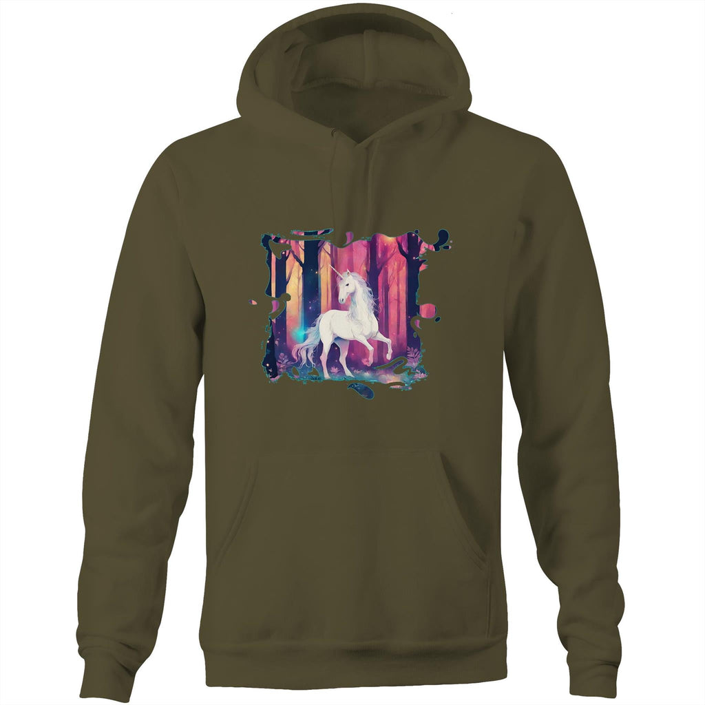 Unicorn AS Colour Stencil Pocket Hoodie Sweatshirt Ogo Merch