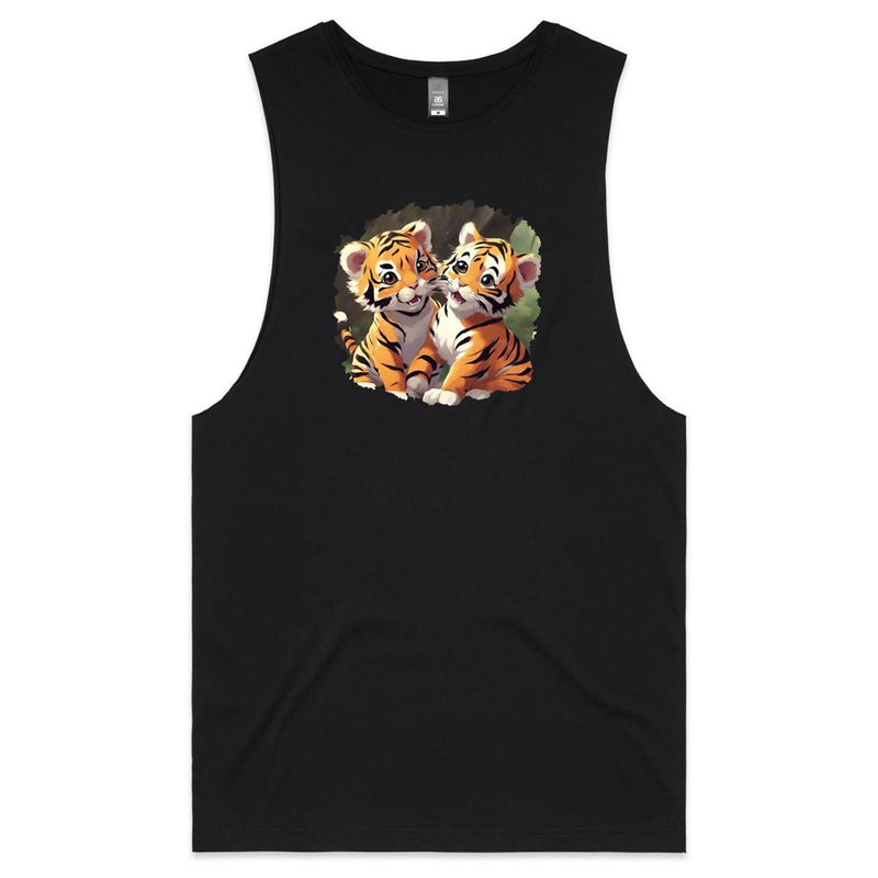 Baby Tigers AS Colour Barnard - Mens Tank Top Tee Ogo Merch