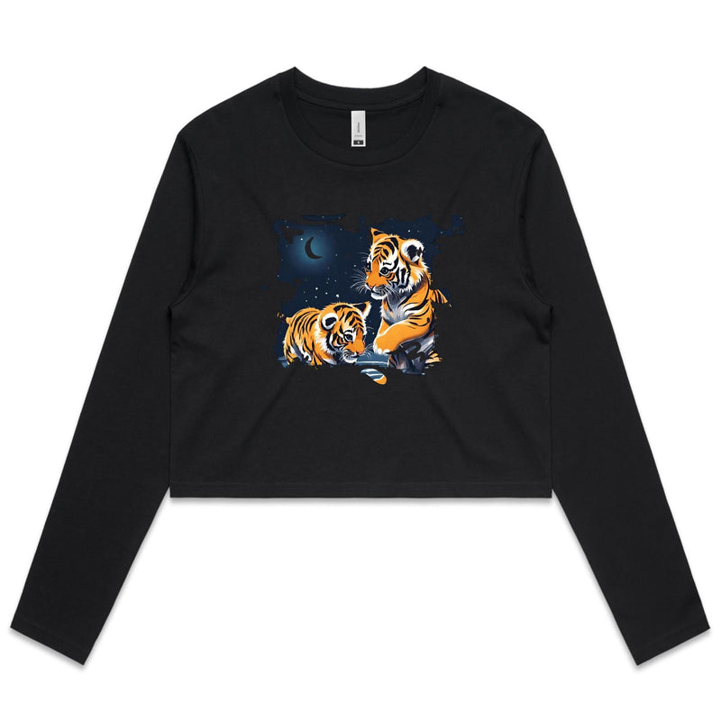 Tigers AS Colour - Women's Long Sleeve Crop Tee Ogo Merch