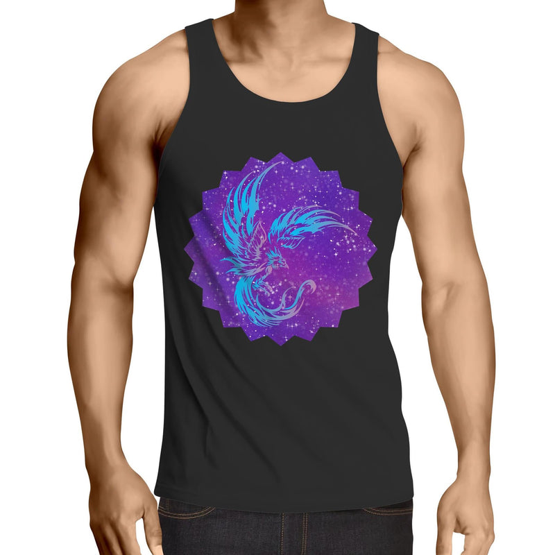 Blue Phoenix AS Colour Lowdown Mens Singlet Top Ogo Merch