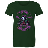 Meet my Family Angry Girl AS Colour - Women's Maple Tee Ogo Merch
