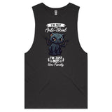 Antisocial Cat Monster AS Colour Barnard - Mens Tank Top Tee Ogo Merch