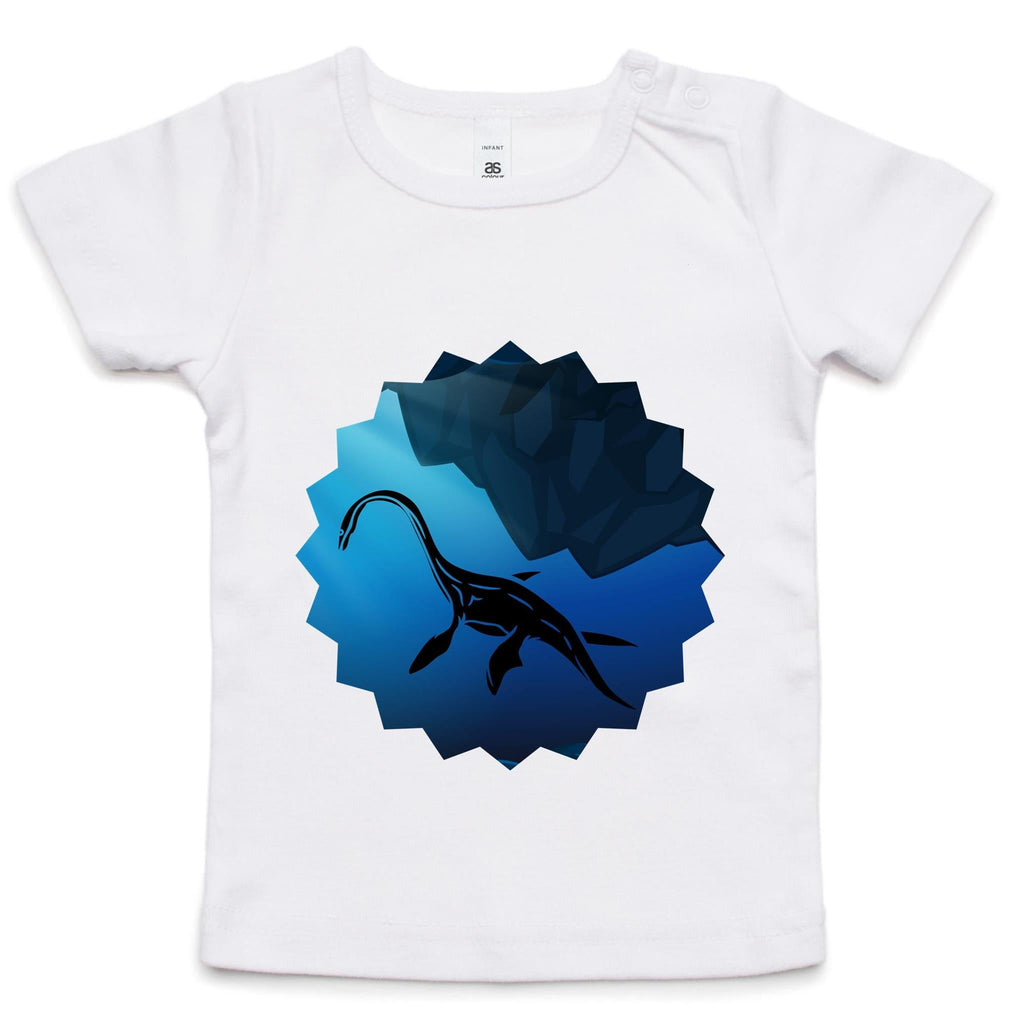 Plesiosaur AS Colour Infant Wee Tee Ogo Merch