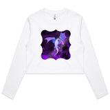 Purple Dragon AS Colour Women's Long Sleeve Crop Tee Ogo Merch
