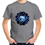 Blue Swirl Eagle AS Colour Kids Youth T-Shirt Ogo Merch