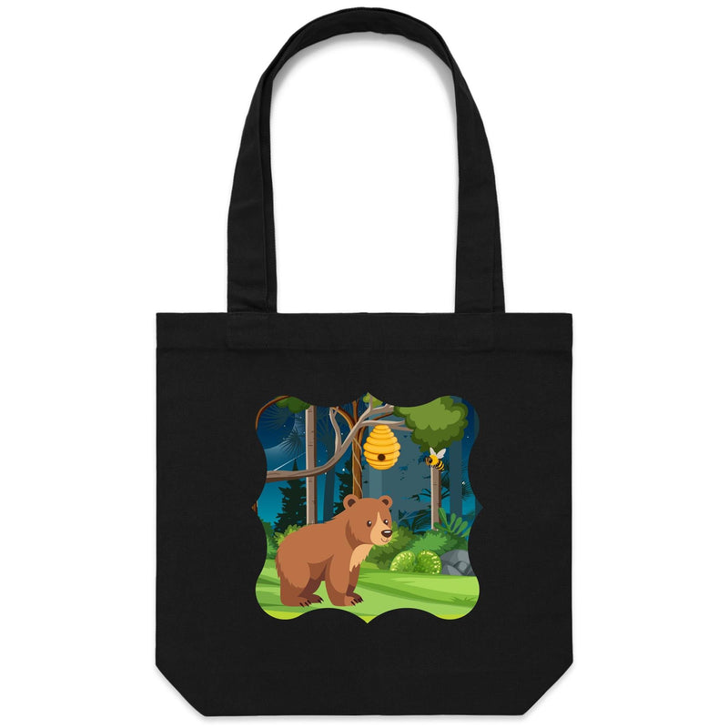 Bear and Bee AS Colour - Carrie - Canvas Tote Bag Ogo Merch