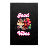 Good Vibes Turtle AS Colour Tea Towel