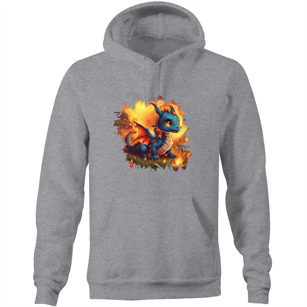 Baby Dragon AS Colour Stencil Pocket Hoodie Sweatshirt Ogo Merch