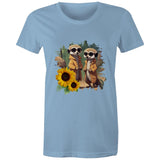 Sunflower Meerkats AS Colour - Women's Maple Tee Ogo Merch