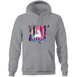 Unicorn AS Colour Stencil Pocket Hoodie Sweatshirt Ogo Merch