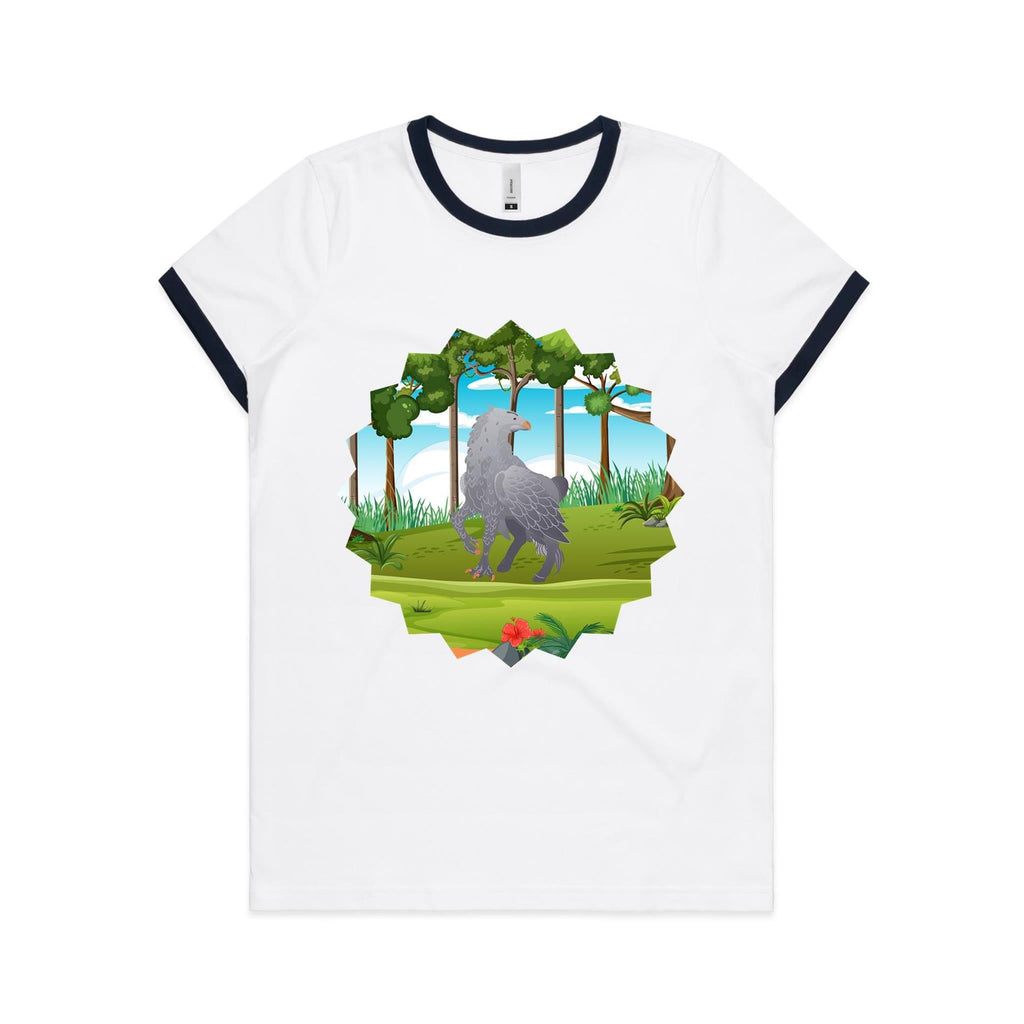 Hippogriff AS Colour Women's Ringer Tee Ogo Merch