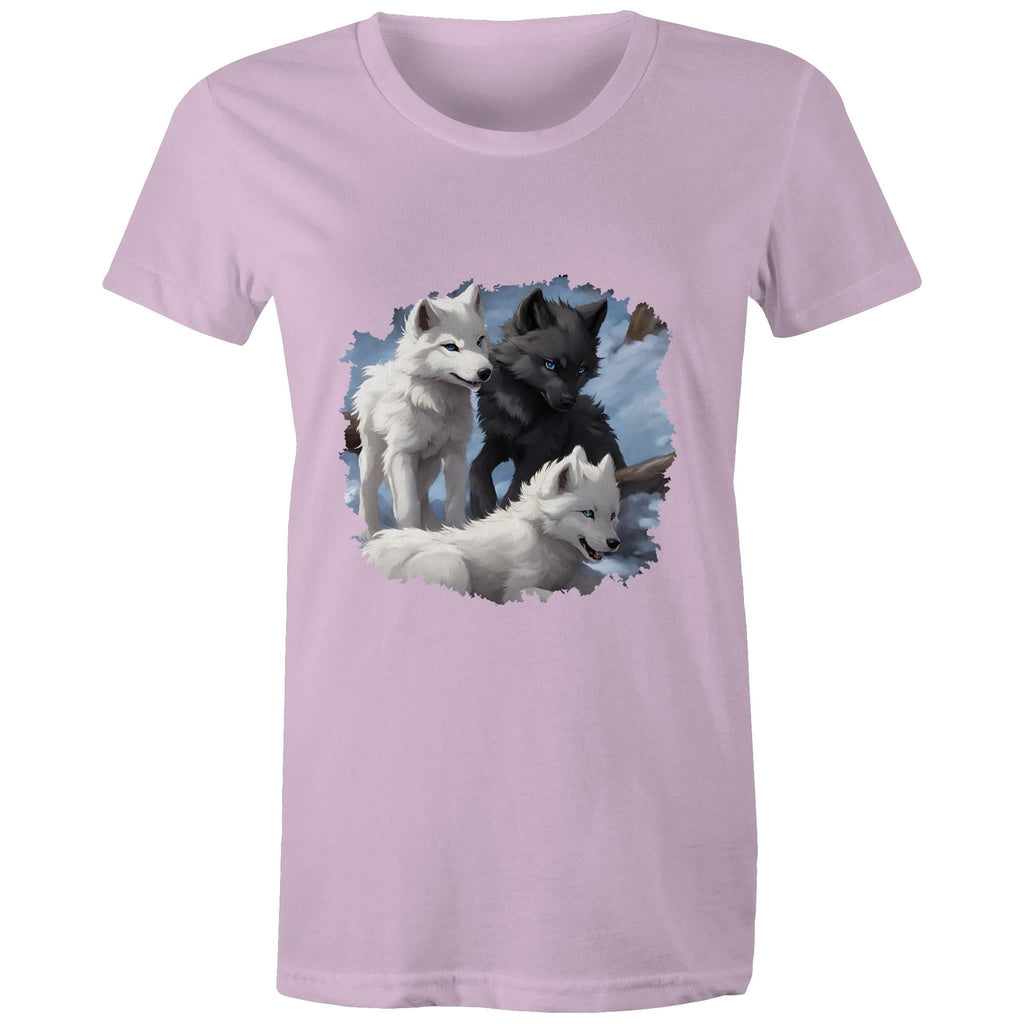 Three Wolves AS Colour - Women's Maple Tee Ogo Merch