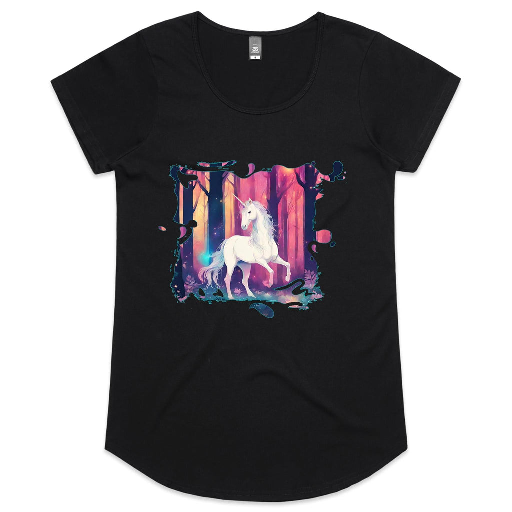 Unicorn AS Colour Mali Womens Scoop Neck TShirt Ogo Merch
