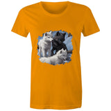 Three Wolves AS Colour - Women's Maple Tee Ogo Merch