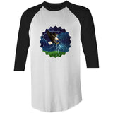 Lightning Eagle AS Colour Raglan - 3/4 Sleeve T-Shirt
