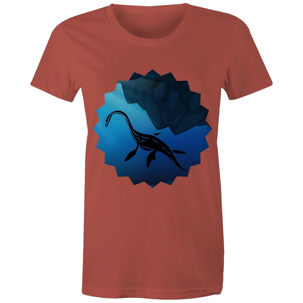 Plesiosaur AS Colour Women's Maple Tee Ogo Merch