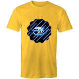 Blue Swirl Eagle AS Colour Staple - Mens T-Shirt Ogo Merch