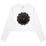 Cave Cerberus AS Colour Women's Long Sleeve Crop Tee Ogo Merch