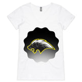 Honey Badger AS Colour Bevel Womens VNeck TShirt Ogo Merch