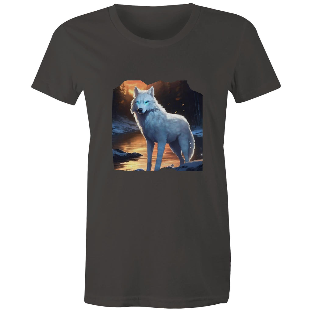 White Wolf AS Colour - Women's Maple Tee Ogo Merch