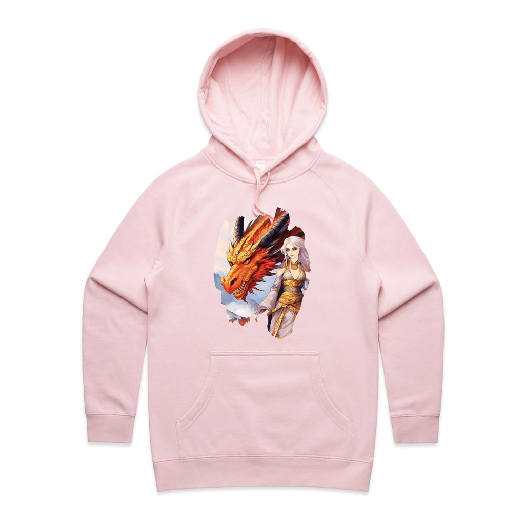 Lady and Pet Dragon AS Colour - Women's Supply Hood Ogo Merch