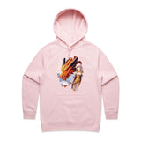 Lady and Pet Dragon AS Colour - Women's Supply Hood Ogo Merch