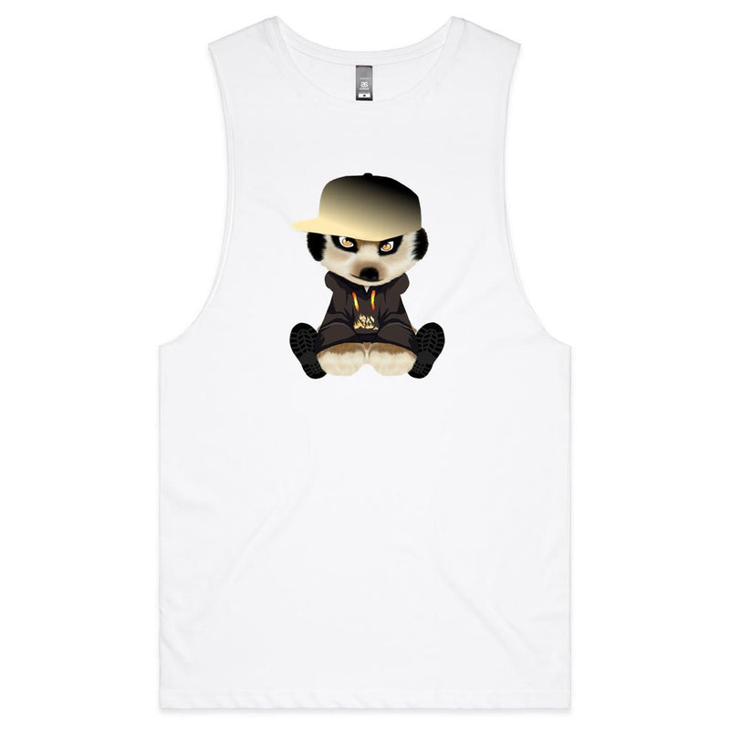 Meerkat in Cap AS Colour Barnard - Mens Tank Top Tee Ogo Merch