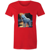 White Wolf AS Colour - Women's Maple Tee Ogo Merch