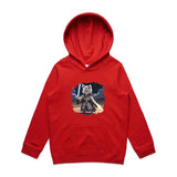 Wolf with Lightsaber AS Colour Youth Supply Hood Ogo Merch