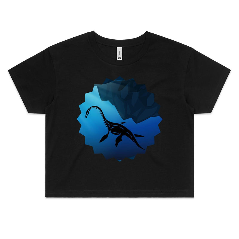 Plesiosaur AS Colour Women's Crop Tee Ogo Merch