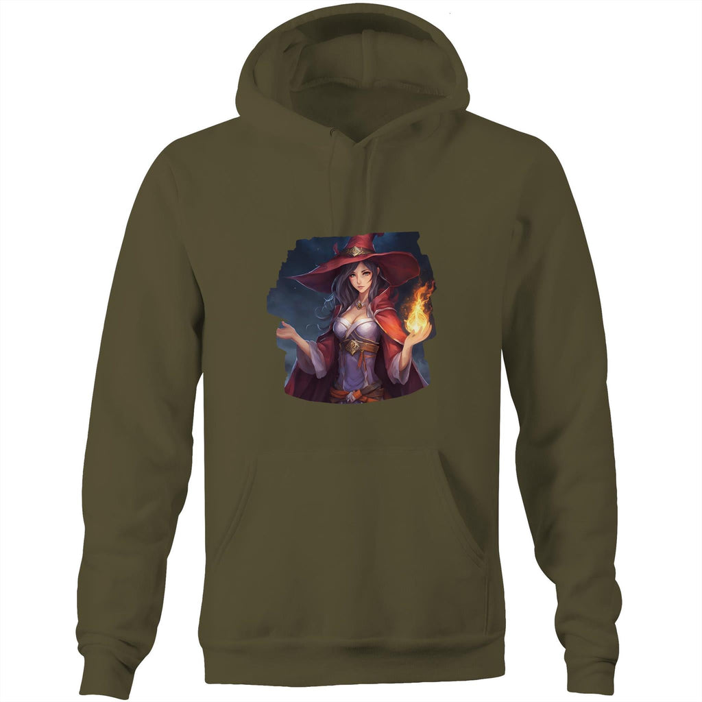 Witch AS Colour Stencil - Pocket Hoodie Sweatshirt Ogo Merch
