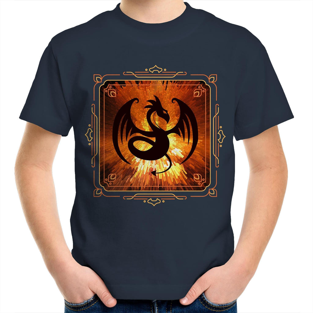 Volcanic Dragon AS Colour Kids Youth TShirt Ogo Merch
