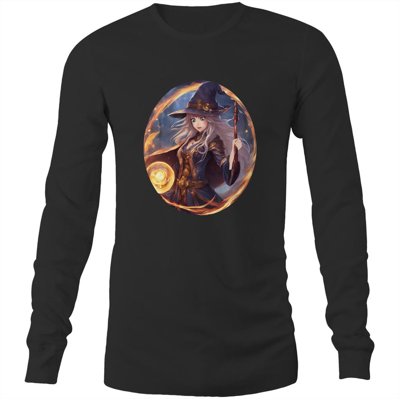 Flame Witch AS Colour Base - Mens Long Sleeve T-Shirt Ogo Merch