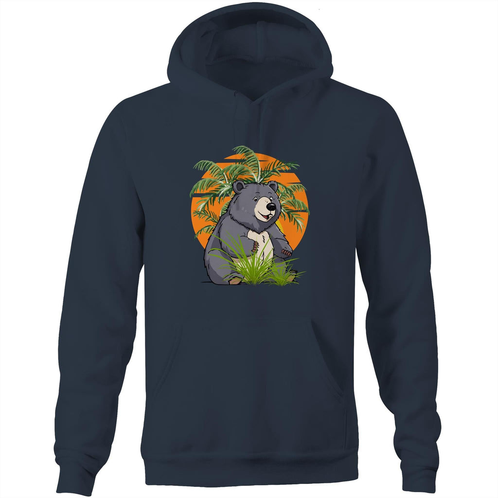 Bear AS Colour Stencil - Pocket Hoodie Sweatshirt Ogo Merch