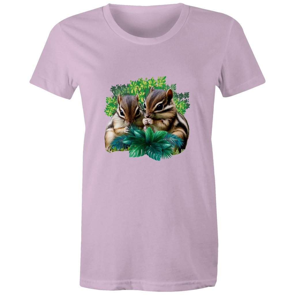 Cute Chipmunks AS Colour - Women's Maple Tee Ogo Merch