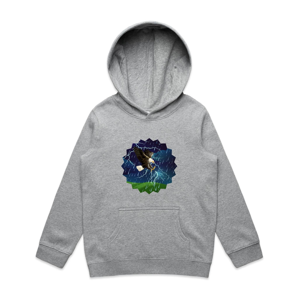 Lightning Eagle AS Colour - Youth Supply Hood Ogo Merch