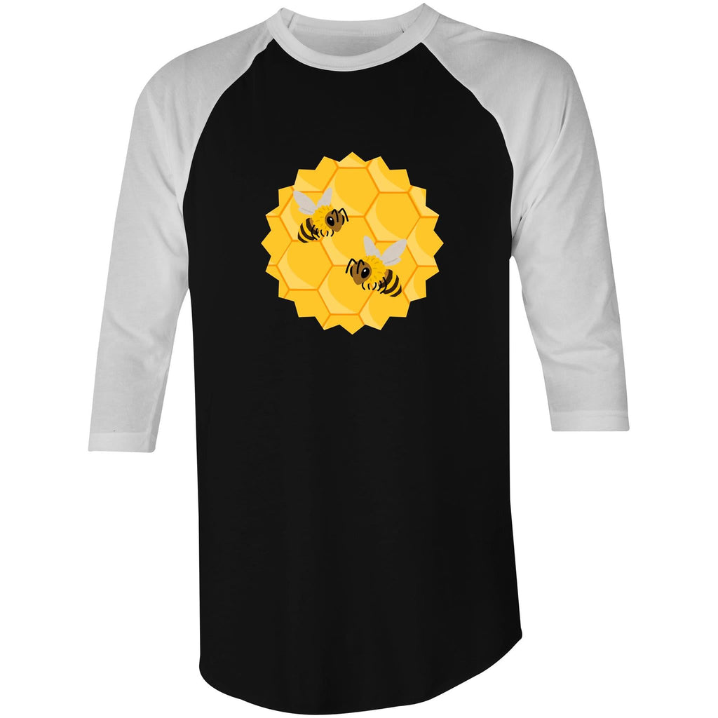 Bees AS Colour Raglan - 3/4 Sleeve T-Shirt Ogo Merch