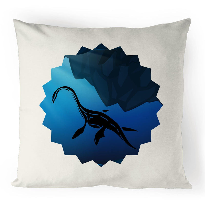 Plesiosaur 100% Linen Cushion Cover Ogo Merch