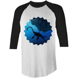 Plesiosaur AS Colour Raglan 3/4 Sleeve TShirt Ogo Merch