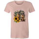Sunflower Meerkats AS Colour - Women's Maple Tee Ogo Merch