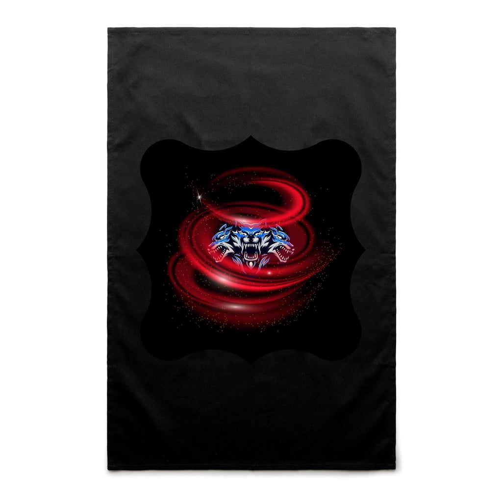 Cerberus Swirl AS Colour Tea Towel Ogo Merch