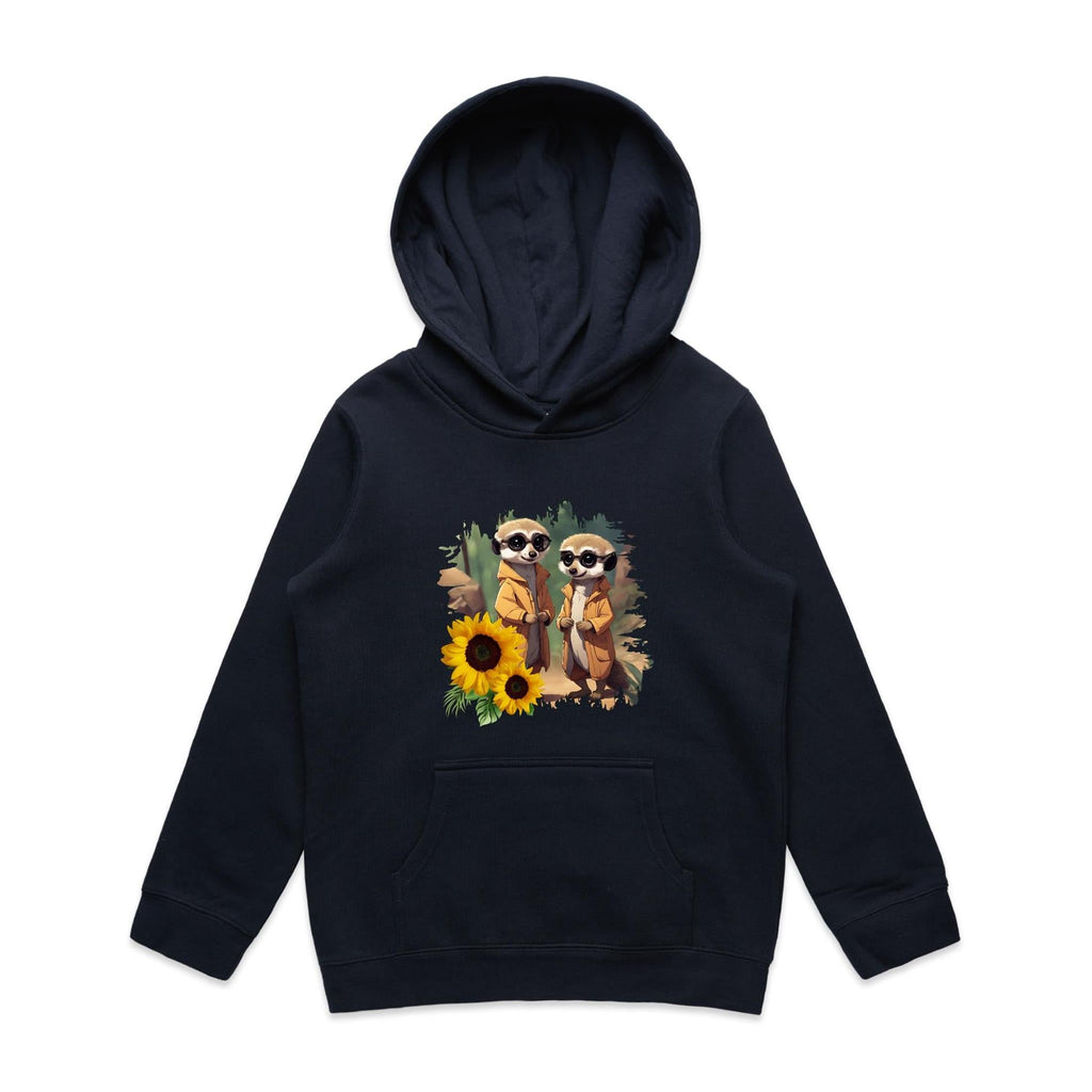 Sunflower Meerkats AS Colour - Youth Supply Hood Ogo Merch