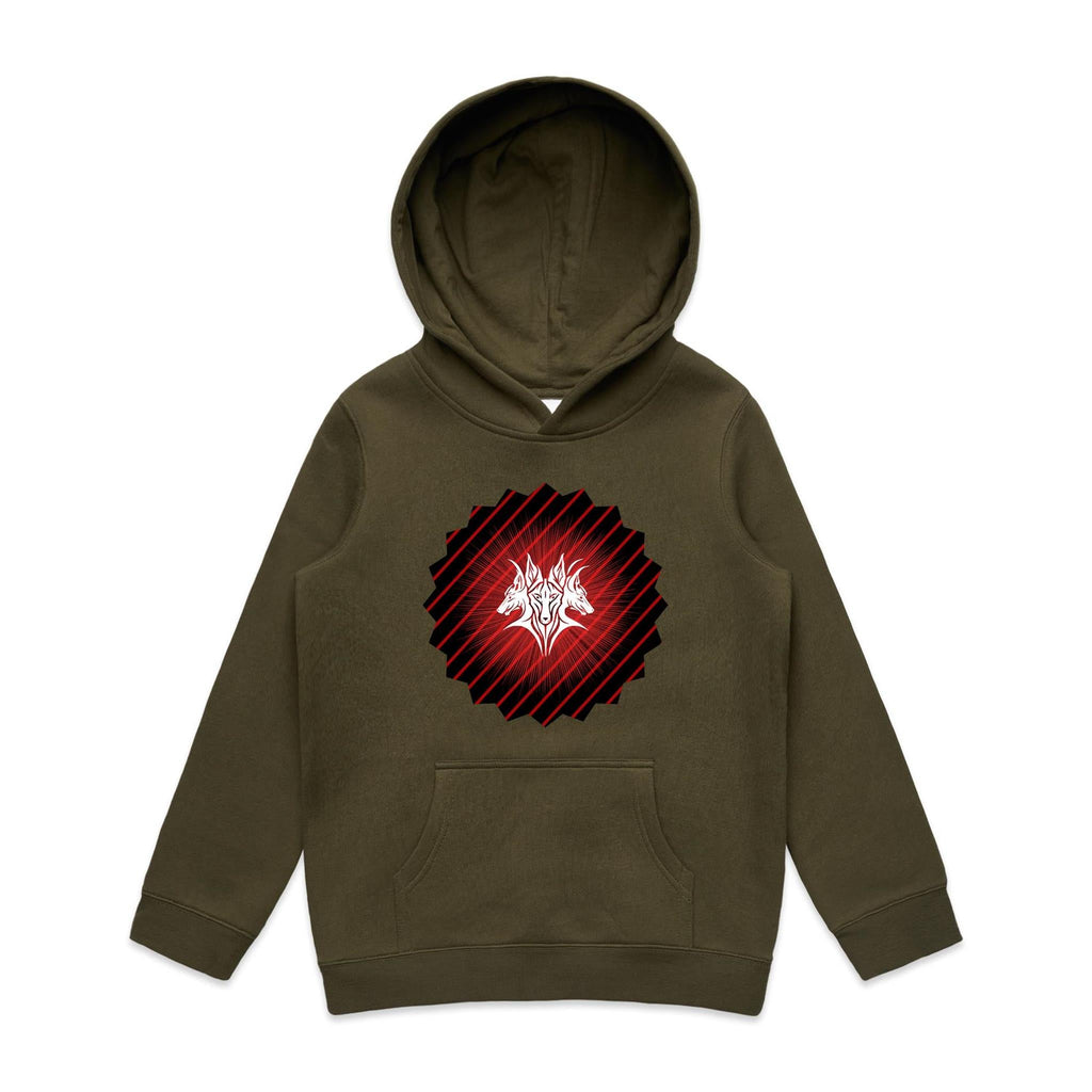 Glowing Cerberus AS Colour Youth Supply Hood Ogo Merch