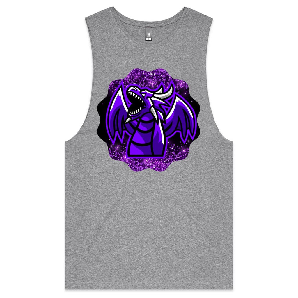 Shining Purple Dragon AS Colour Barnard Mens Tank Top Tee Ogo Merch