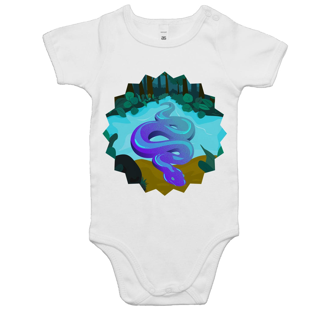 River Snake AS Colour Mini Me Baby Onesie Romper Ogo Merch