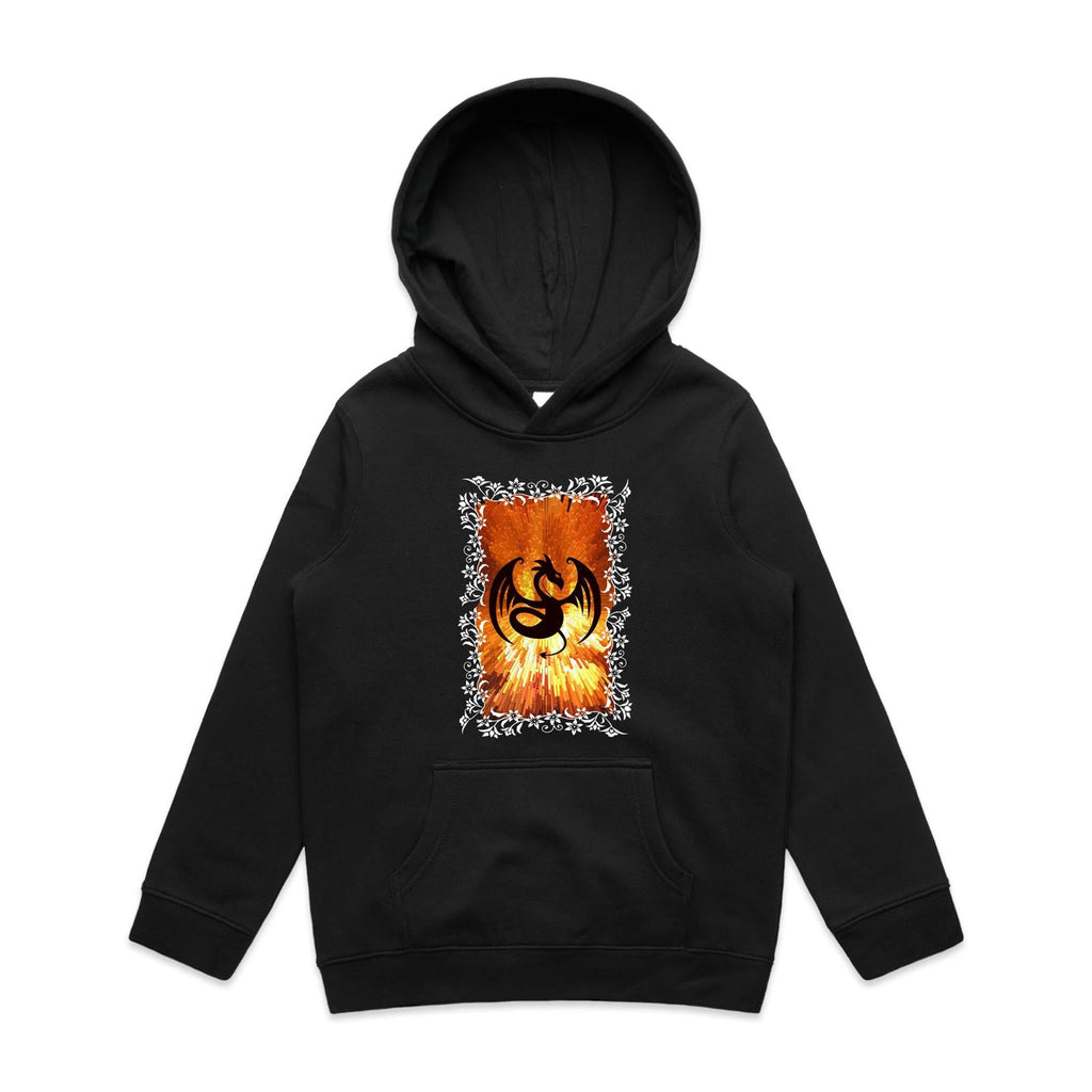 Volcanic Dragon AS Colour Youth Supply Hood Ogo Merch