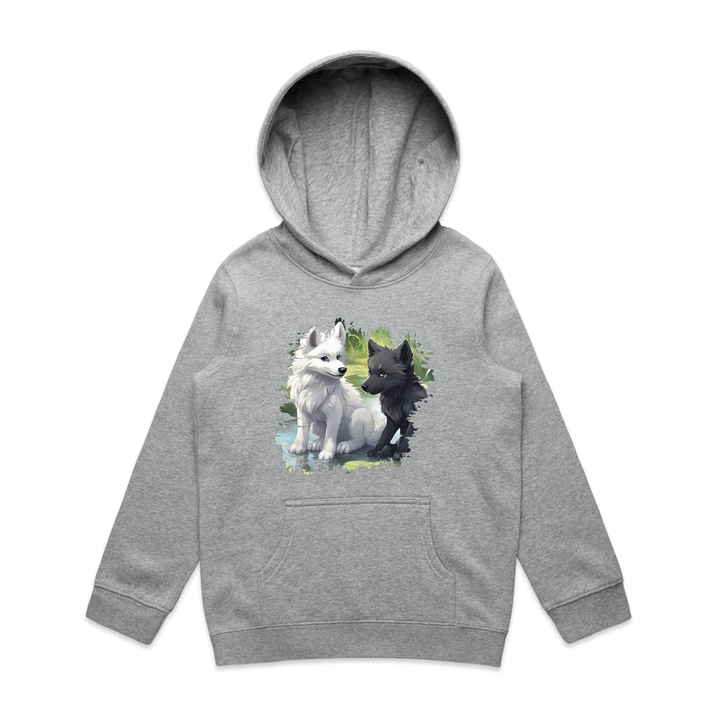 Two Wolves AS Colour Youth Supply Hood Ogo Merch
