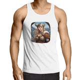 Viking Girl AS Colour Lowdown - Mens Singlet Top Ogo Merch