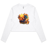 Baby Dragon AS Colour Women's Long Sleeve Crop Tee Ogo Merch